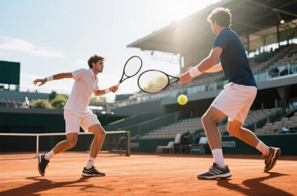 费德勒与纳达尔在网球场上的经典对决